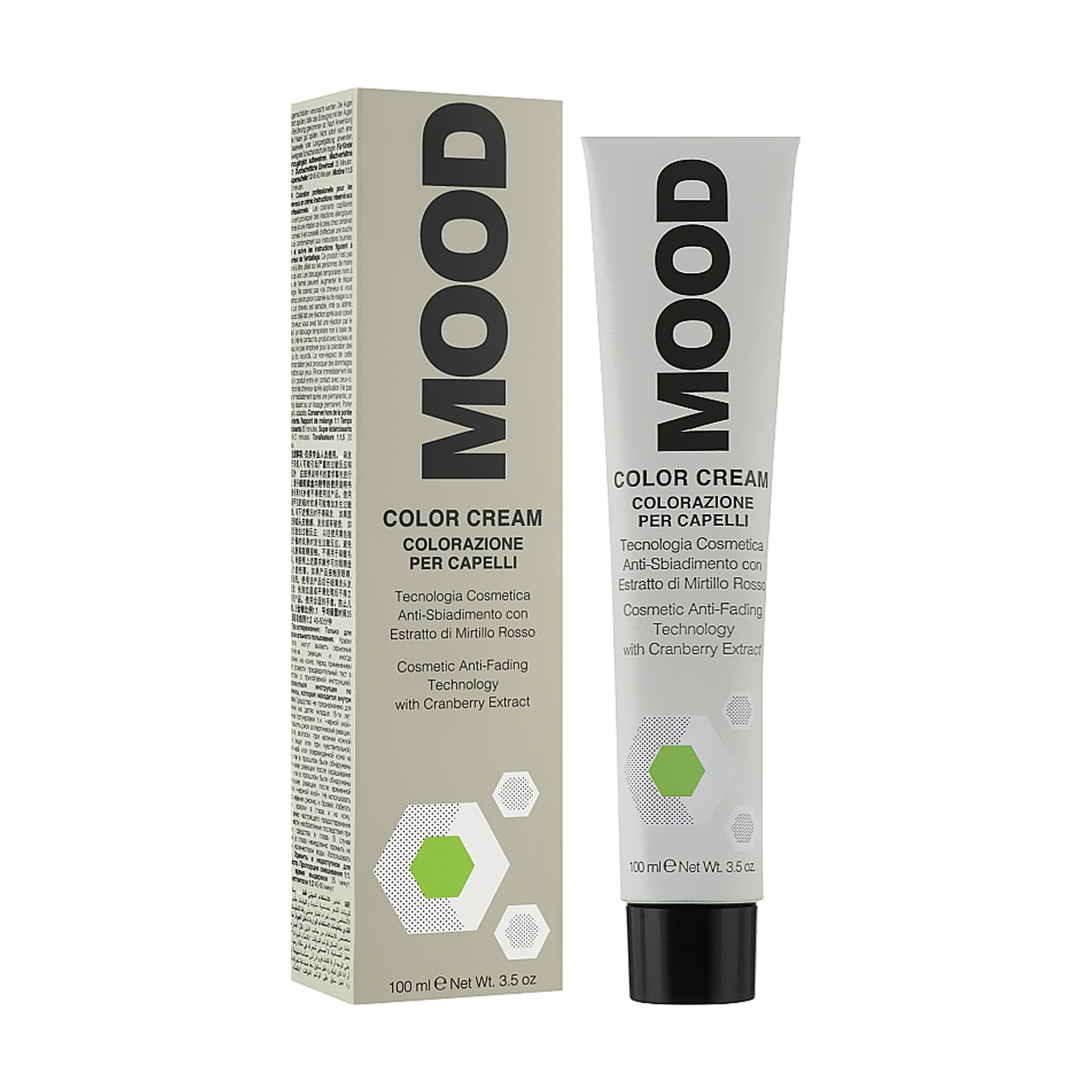 Перманентна крем-фарба для волосся Mood Color Cream 10.11 Intense Extra Light Ash Blonde, 100 мл